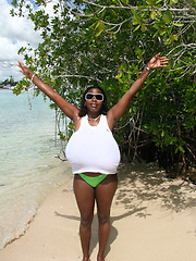Naked monster tits in the sand